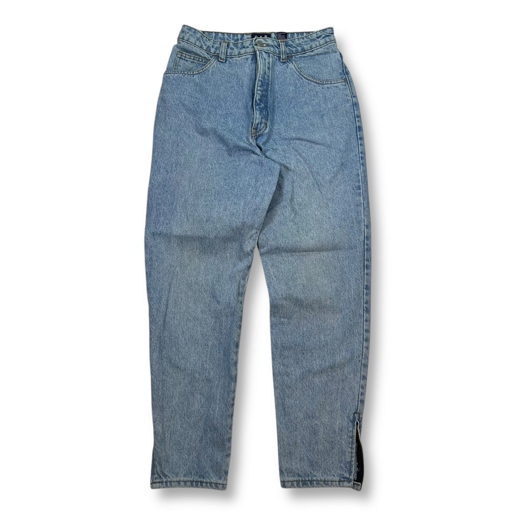 GAP‎ Vintage Mom Jeans High Waist Denim Ankle Zip Light Wash Size Womens 11/12